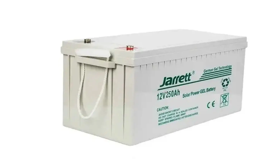 Акумулятор гелевий для котла і сонячних панелей Jarrett 12 V 250 Ah акумуляторна батарея (21725035)