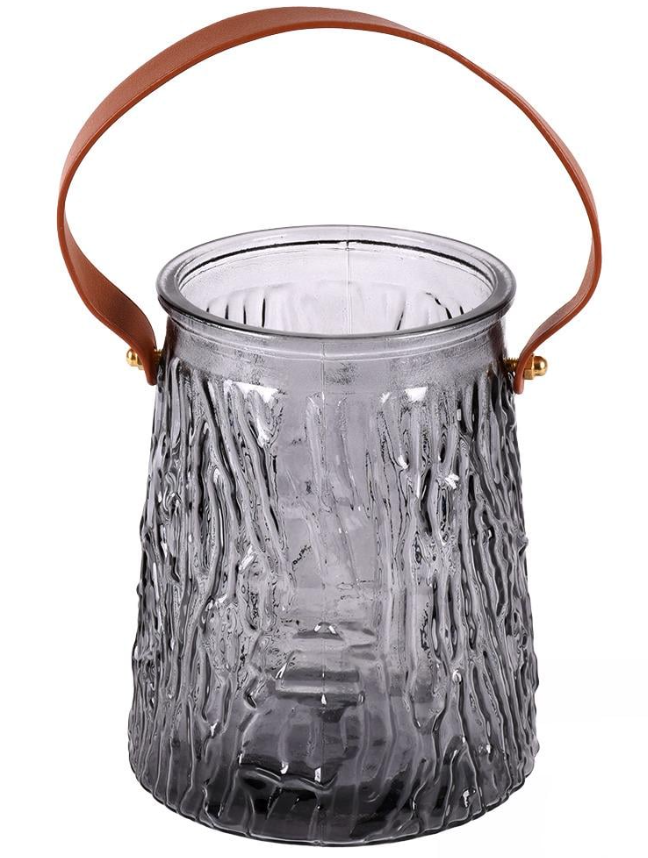 Ваза стеклянная 16х10 см (R35654-BL)