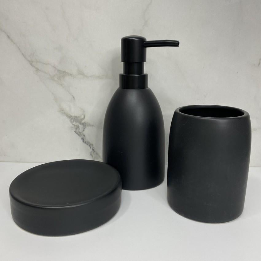 Набір аксесуарів для ванної кімнати Bona Di 851-325 3 пр. Чорний матовий (1999911090)