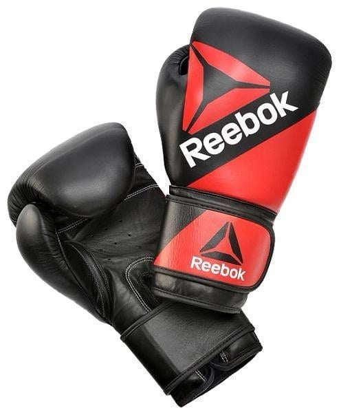 Боксерские перчатки Reebok Combat Leather Training Glove 14 унций Красный/Черный (RSCB-10100RDBK)