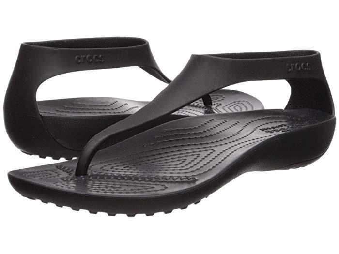 Сандалі Women's Crocs Serena Flip нар. W7/EUR 37-38 Black (7157359)