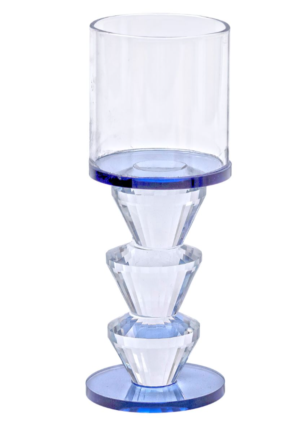 Подсвечник декоративный Parallels стеклянный 15,7 см Прозрачный - фото 2