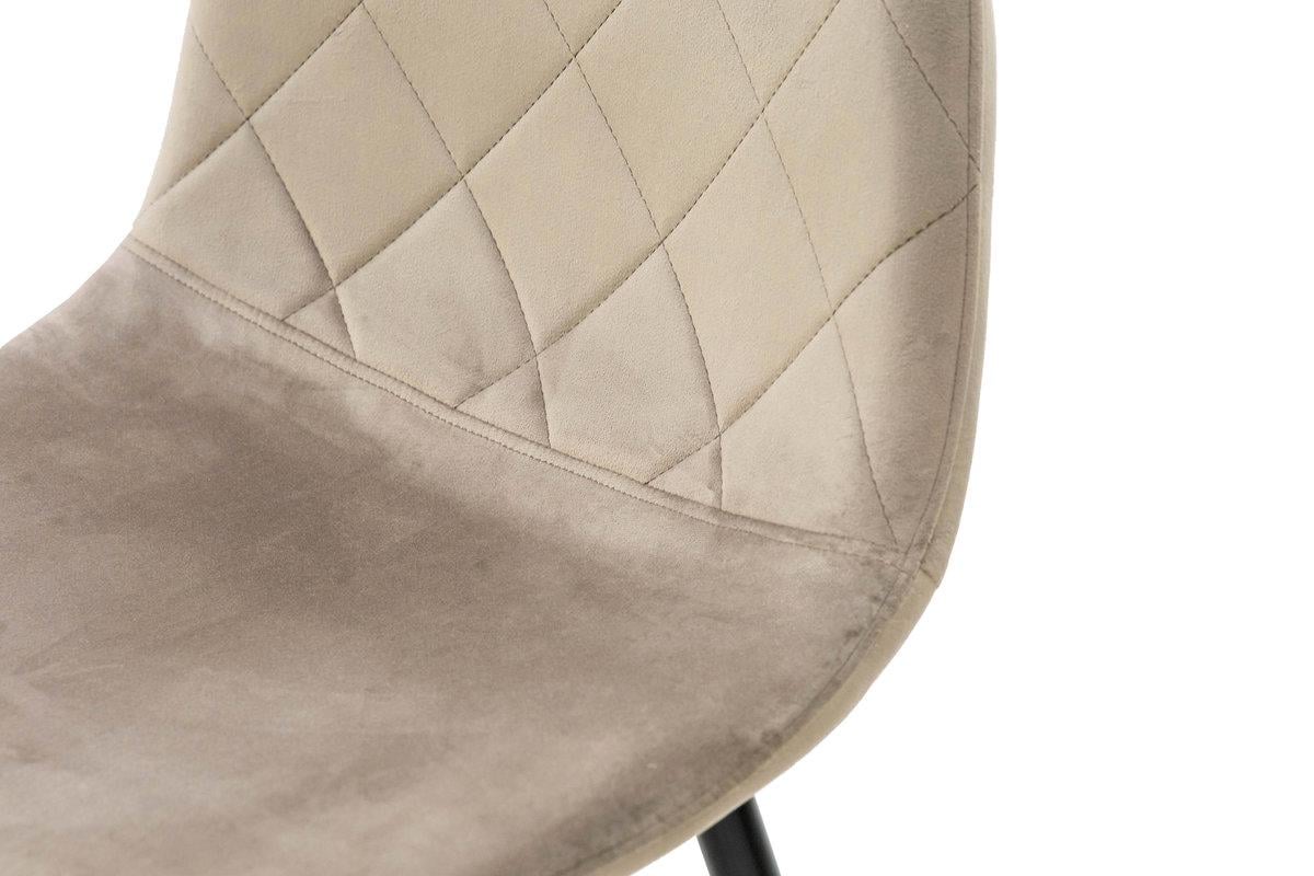 Стілець кухонний Ембер-L Мікс Меблі Чорний/Велюр Бежевий - фото 3 Стілець кухонний Ембер-L Мікс Меблі Чорний/Велюр Бежевий - фото 3