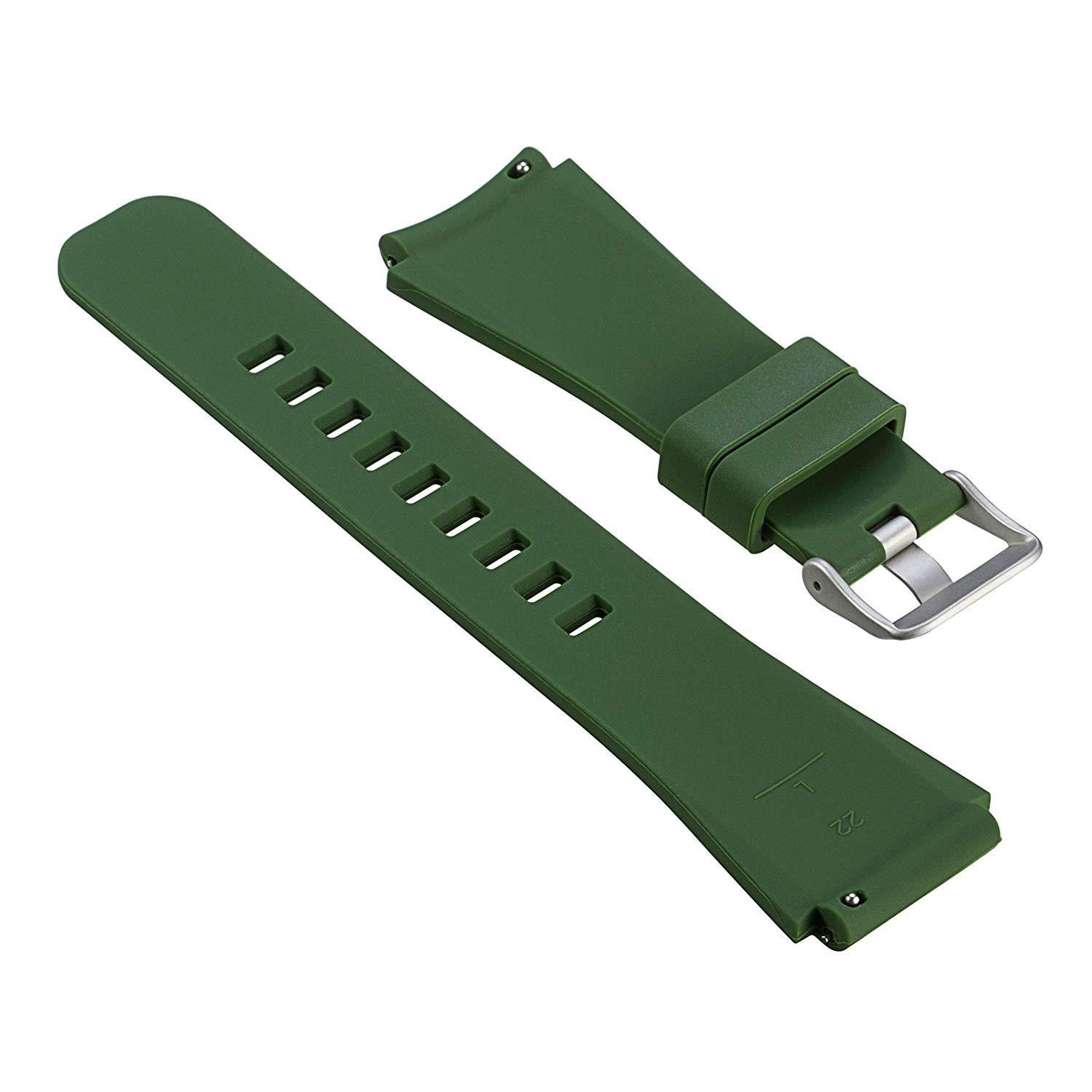 Силиконовый ремешок Watchbands для Samsung Galaxy Watch 46 мм Темно-зеленый (WB001DARKGREEN46) - фото 2