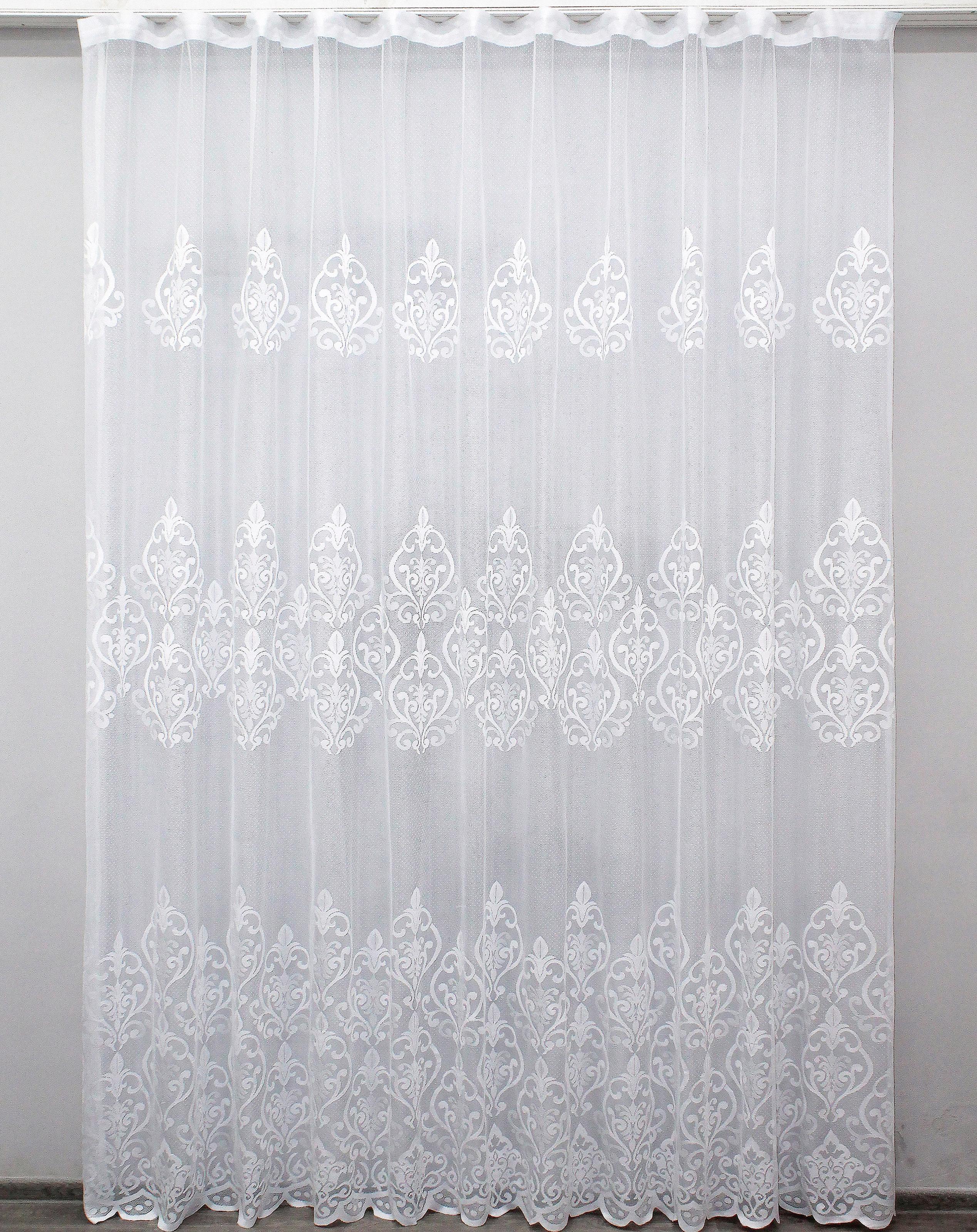 Тюль VR-Textil 1275т Розалия жаккард 300х270 см Белый (40-100) Тюль VR-Textil 1275т Розалия жаккард 300х270 см Белый (40-100)