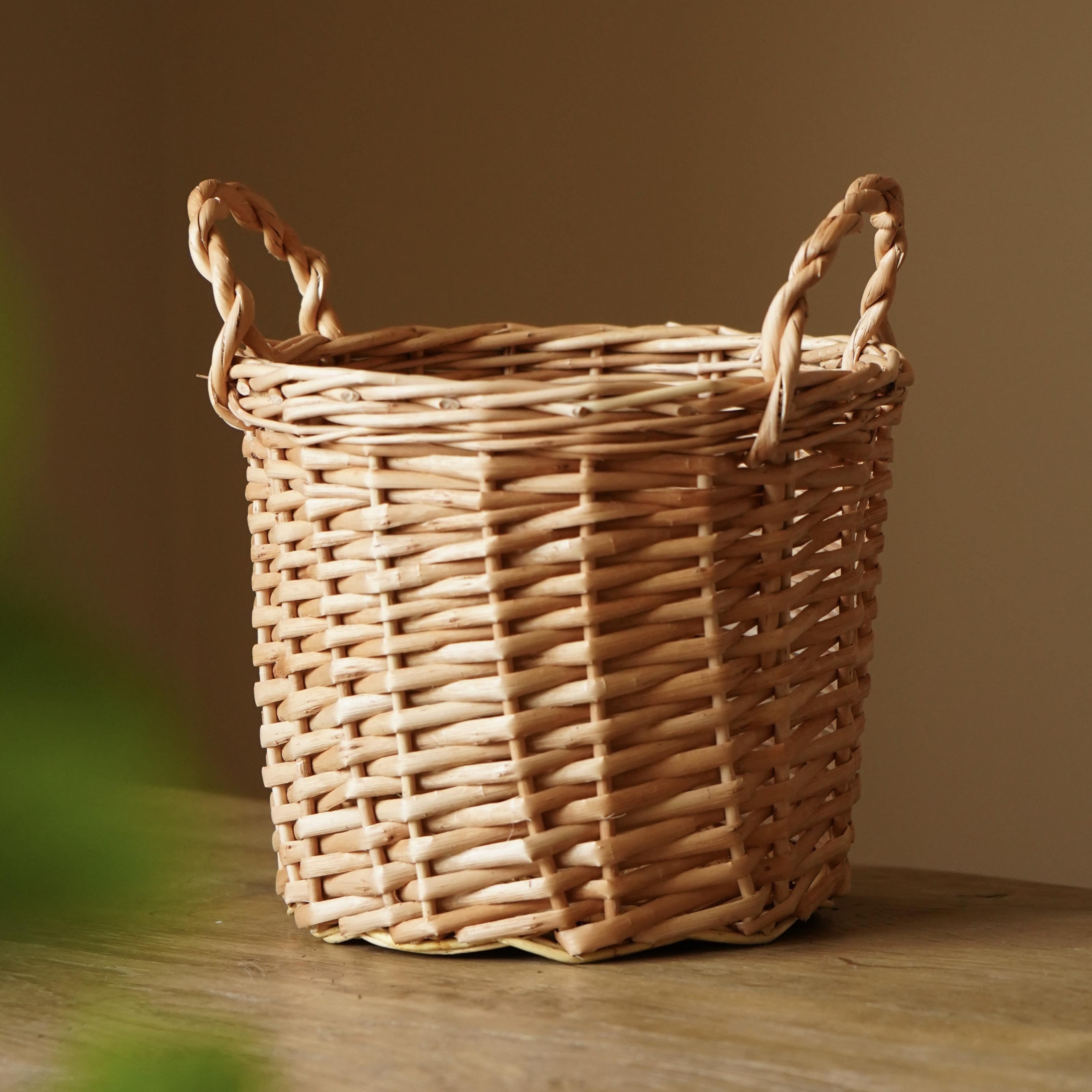 Кашпо Jungli плетене з натуральної лози 25x25 см (0157)