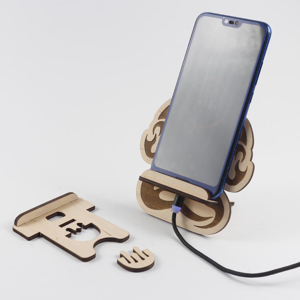 Підставка-тримач для телефону з дерева лапка тигреняти (110 (03020113) - фото 8 Підставка-тримач для телефону з дерева лапка тигреняти (110 (03020113) - фото 8