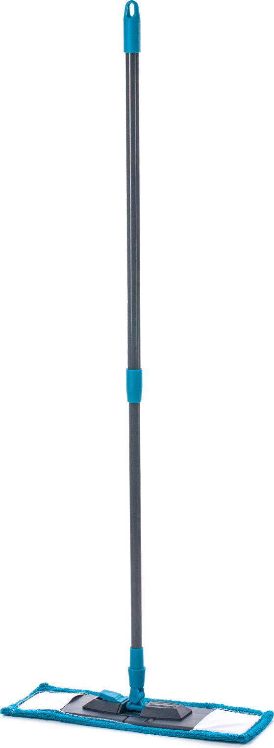 Швабра полотер микрофибра Максус-Плюс телескопическая ручка Голубой (8111)