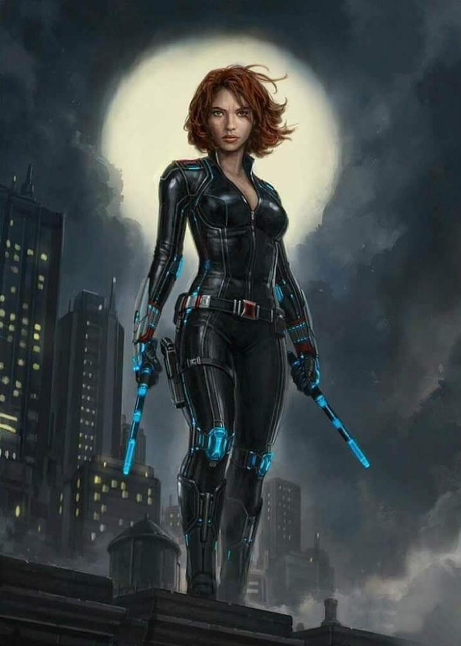 Картина GeekLand Black Widow фан 40х60 см (BW.09.009)