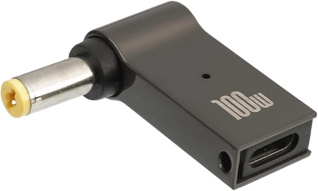Адаптер для зарядки ноутбуков Type-C to DC 5,5-1,7 мм 100W (2898567279)