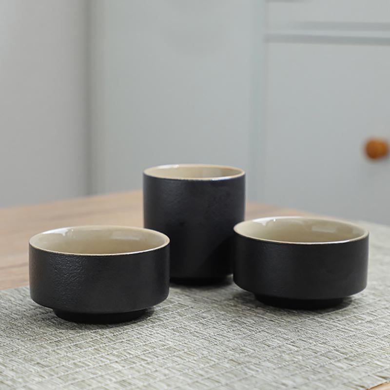 Дорожній набір 45521 для чайної церемонії з 8 предметів керамічний Black - фото 8 Дорожній набір 45521 для чайної церемонії з 8 предметів керамічний Black - фото 8