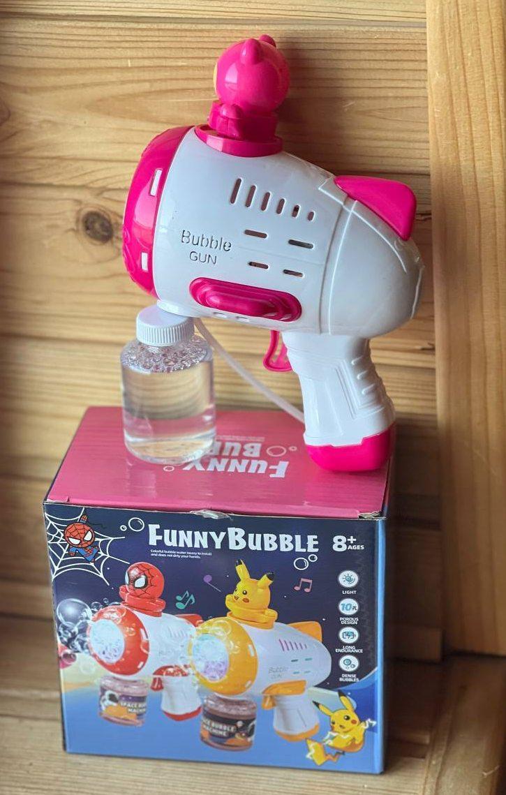 Генератор бластер/игрушка-пистолет мыльных пузырей с LED-подсветкой (AND 388-10) - фото 4 Генератор бластер/игрушка-пистолет мыльных пузырей с LED-подсветкой (AND 388-10) - фото 4