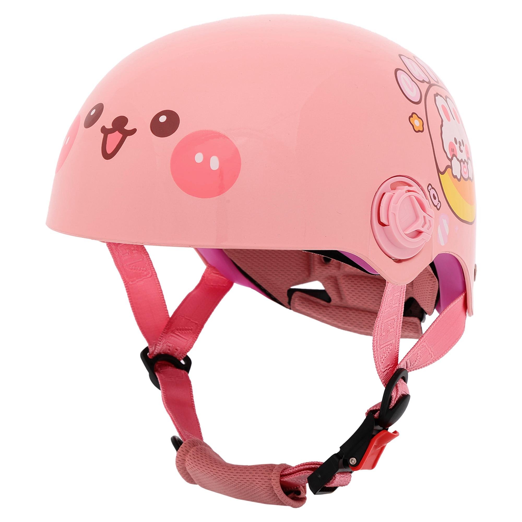 Мотошолом дитячий відкритий SP-Sport M-518 три чверті Рожевий