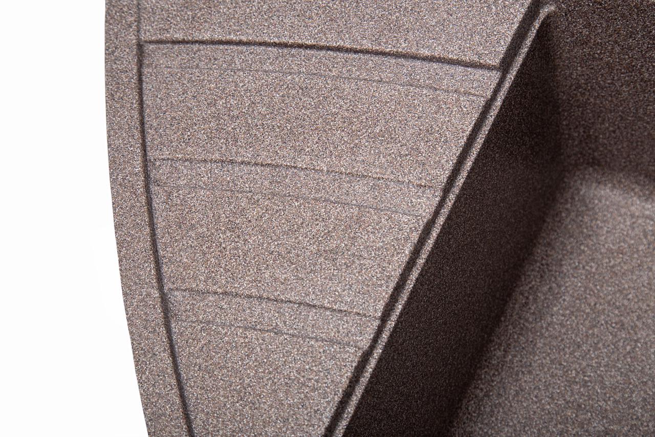 Кухонная мойка Крафт с крыльями из искусственного камня Гранитовый (1570457962) - фото 3