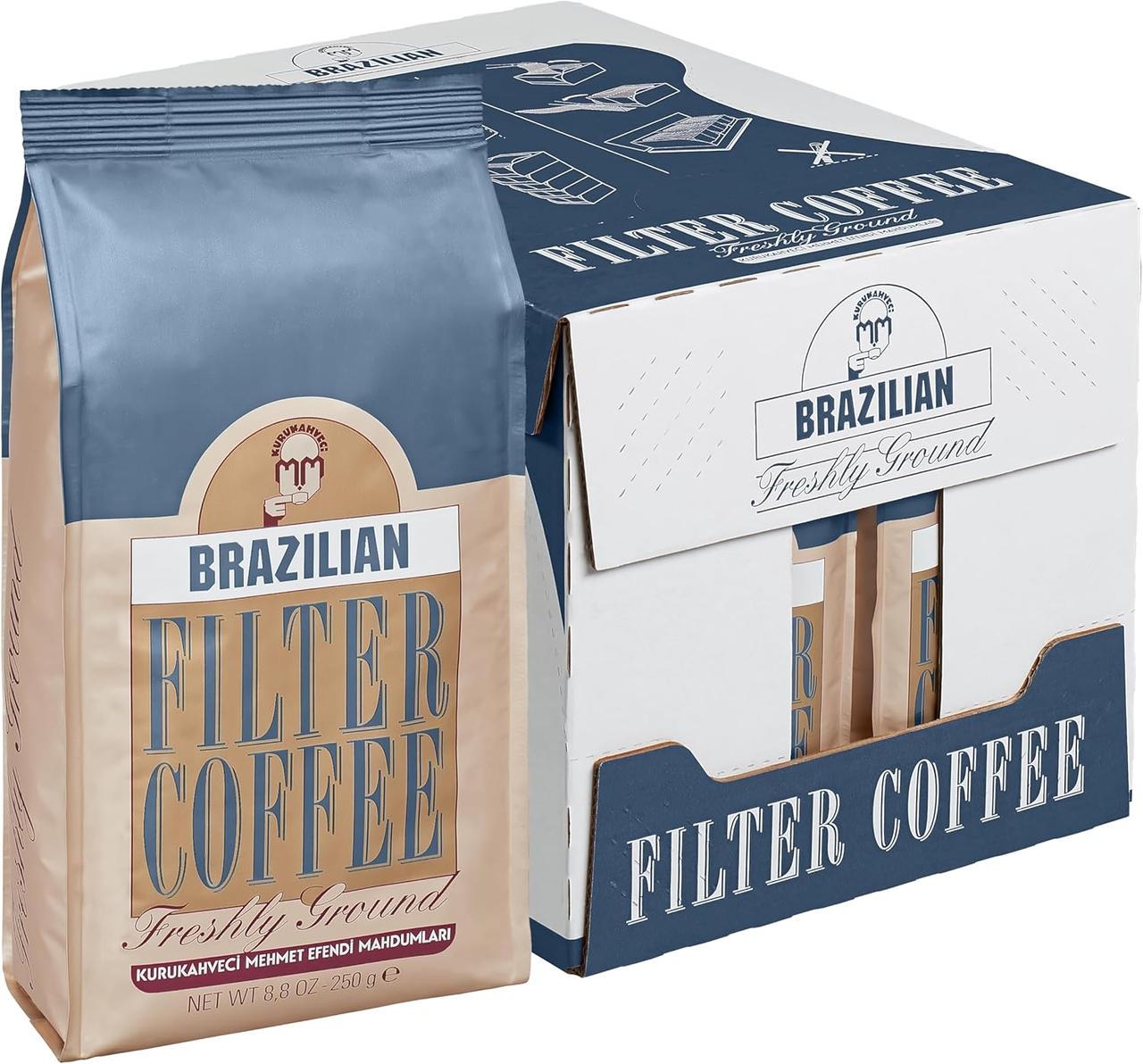 Кофе молотый Brazilian Kurukahveci Mehmet Efendi Filtre Kahve 250 г (2824112918) - фото 2 Кофе молотый Brazilian Kurukahveci Mehmet Efendi Filtre Kahve 250 г (2824112918) - фото 2