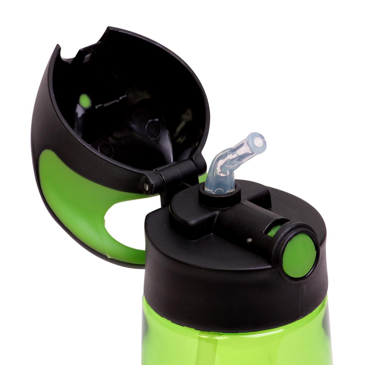 Бутылка детская для воды с трубочкой Kamille КМ-2300 из пластика 350 мл Зеленый (150-84-2300) - фото 4 Бутылка детская для воды с трубочкой Kamille КМ-2300 из пластика 350 мл Зеленый (150-84-2300) - фото 4