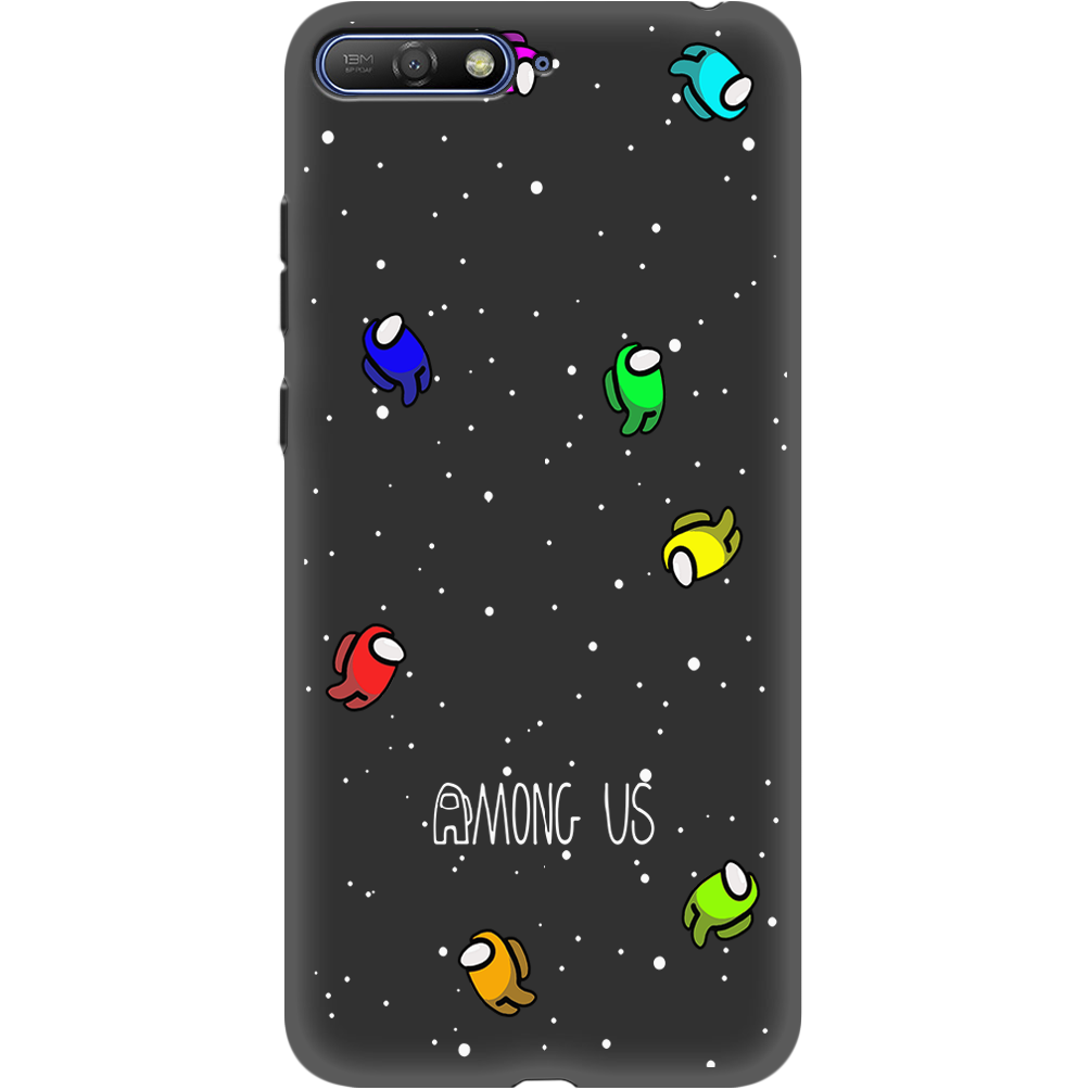 Чохол Boxface Huawei Y6 2018 Among Us Invisible Чорний силікон (33371-bk76-34777)