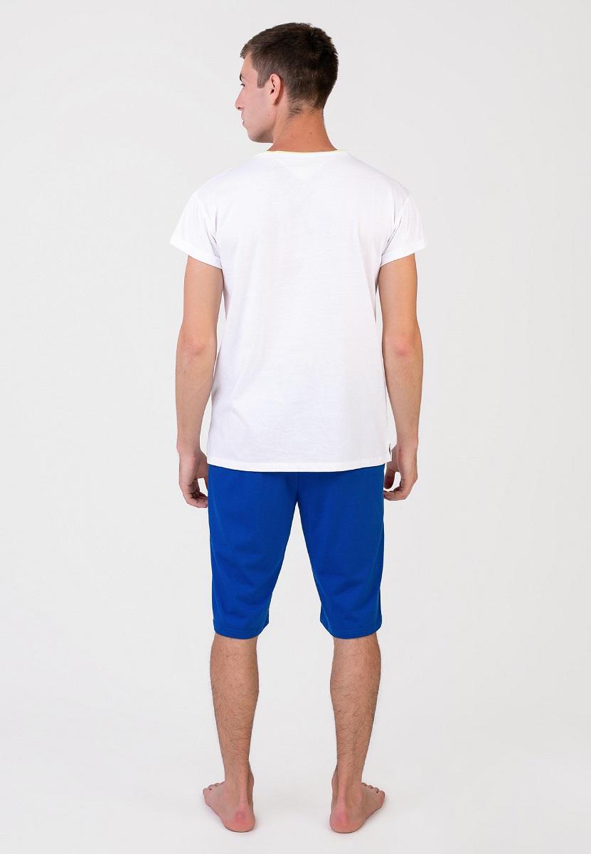 Пижама мужская Homewear Mad 19555 XXL Blanc/Marine (3700465519124) - фото 2 Пижама мужская Homewear Mad 19555 XXL Blanc/Marine (3700465519124) - фото 2