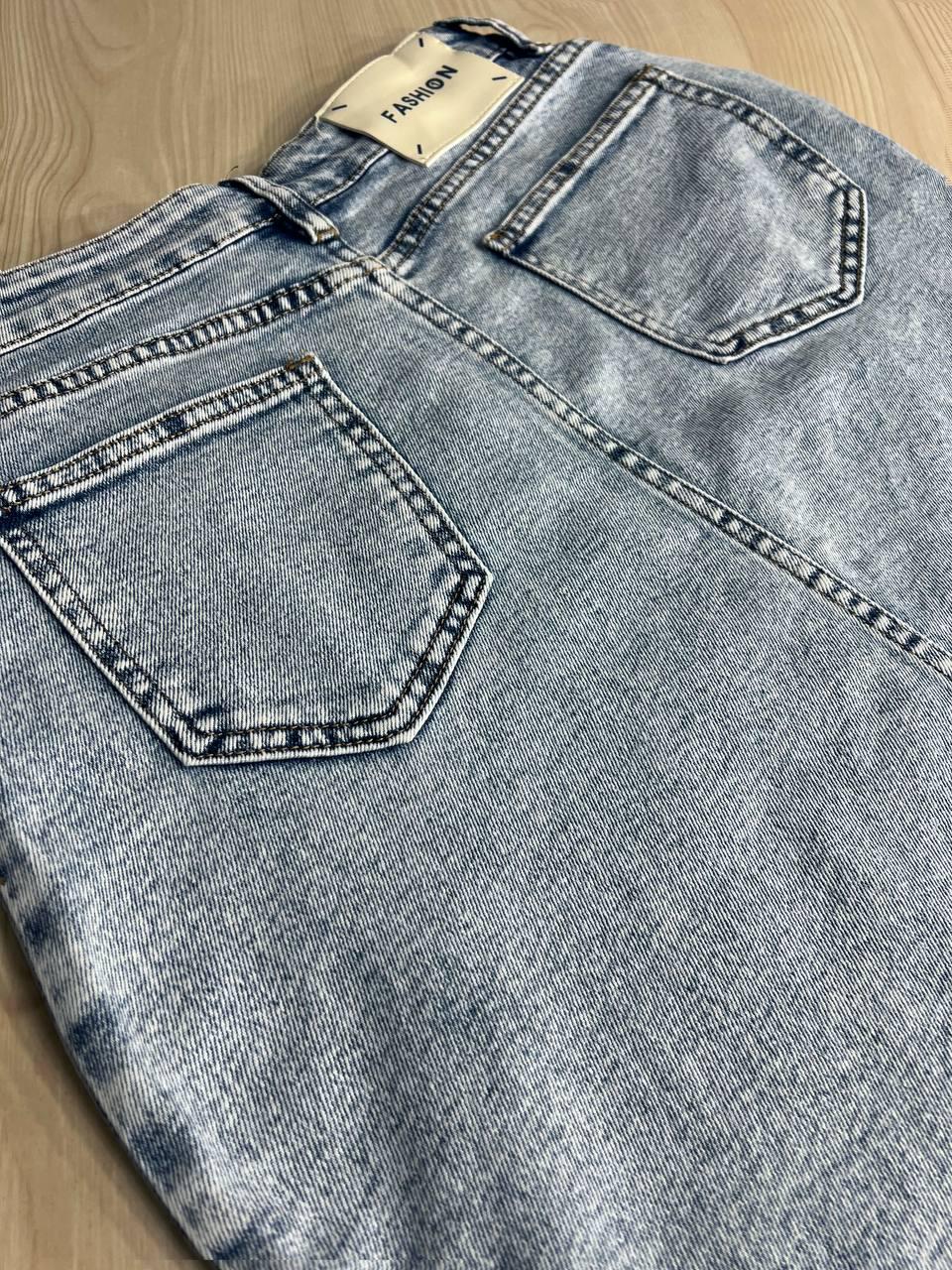 Юбка женская джинсовая DNL 208 средней длины с разрезом р. 32 Голубой (4077) - фото 9 Юбка женская джинсовая DNL 208 средней длины с разрезом р. 32 Голубой (4077) - фото 9