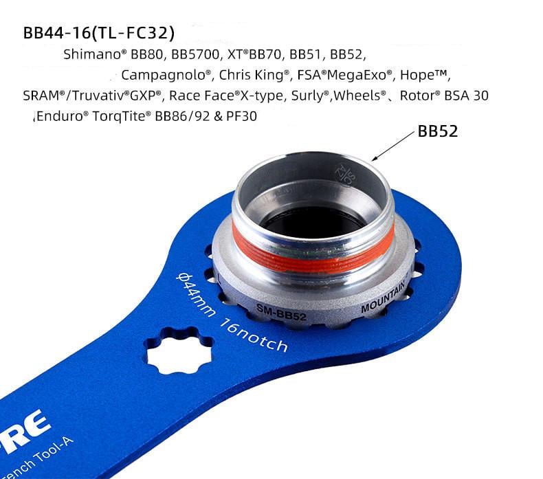 Ключ для снятия велошатуна Toopre BBB Wrench Tool-A TL-FC-25 44 мм - фото 9 Ключ для снятия велошатуна Toopre BBB Wrench Tool-A TL-FC-25 44 мм - фото 9