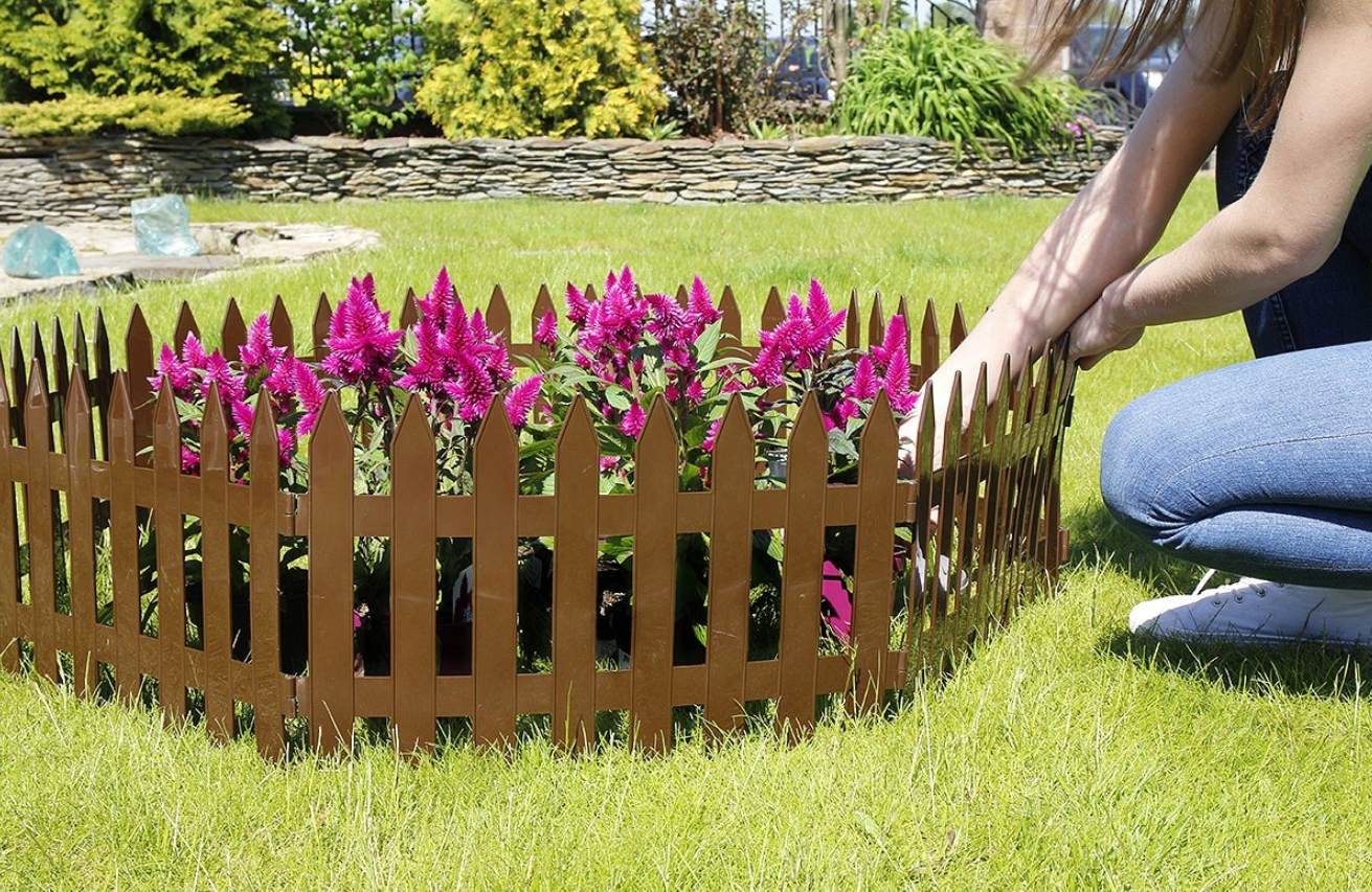 Забор садовый Prosperplast Garden Classic 3,2 м Коричневый (IPLSU-R222) - фото 8