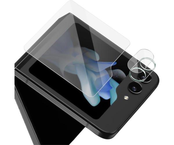 Защитное стекло Tempered Glass 2.5D на заднюю камеру для Samsung Galaxy Z Flip5 Transparent (33259)