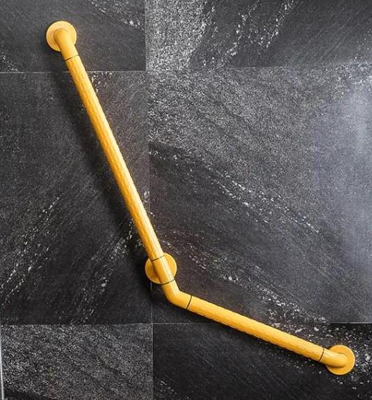 Поручень кутовий SanStore HS-026A-1 d 32 мм Жовтий (45888)