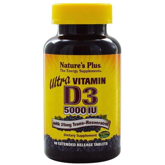 Витамин D Nature's Plus Ultra Vitamin D3 5000 IU 90 Tabs (NTP1045)
