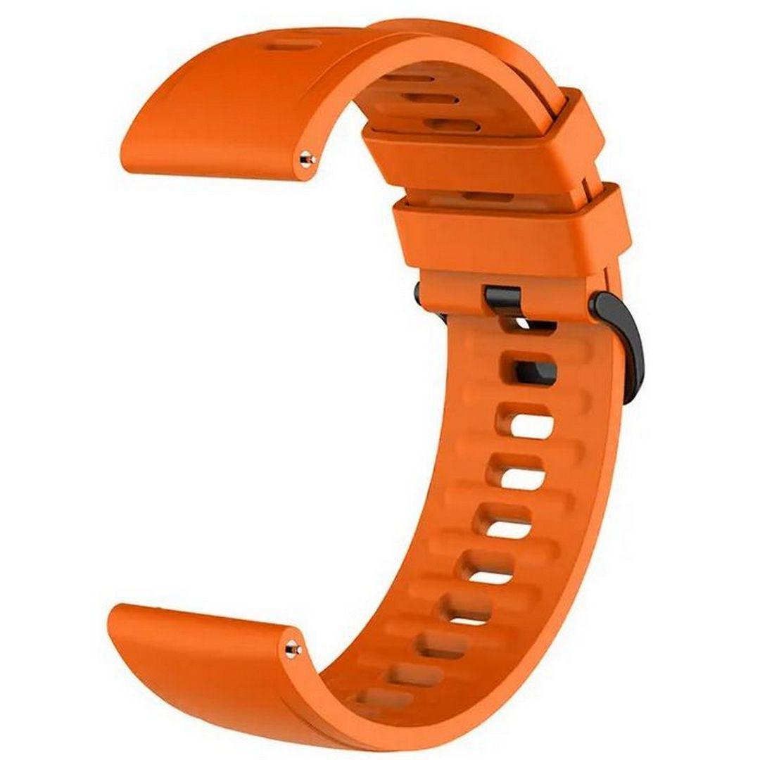 Ремешок универсальный силиконовый для Amazfit/Haylou/Huawei/Samsung 22 мм Orange