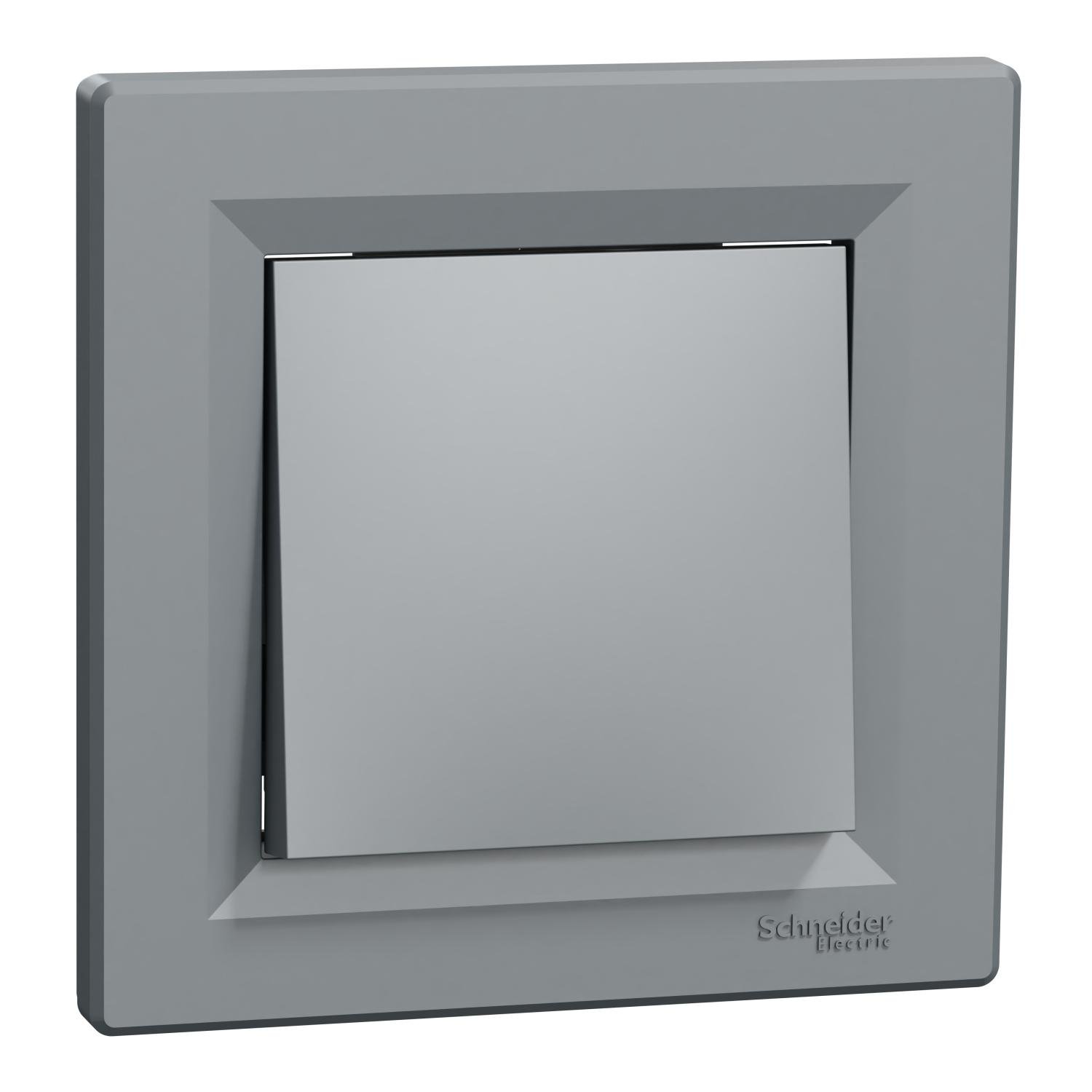 Вимикач Schneider Electric 1кл Сталь (EPH0100162) Вимикач Schneider Electric 1кл Сталь (EPH0100162)