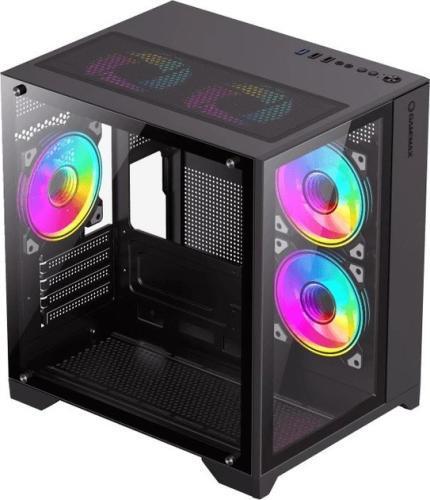 Корпус GameMax Infinity Mini черный, без БП, Mini Tower, Micro ATX / Mini ITX, 1хUSB 3.0, 2хUSB 2.0, 358х275х373 мм, 3.6кг