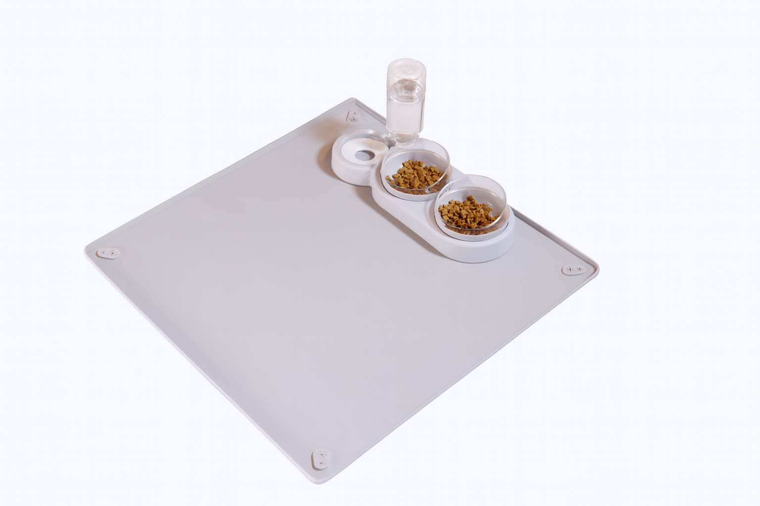 Лоток під миски для собак 60х60 см Бежевий