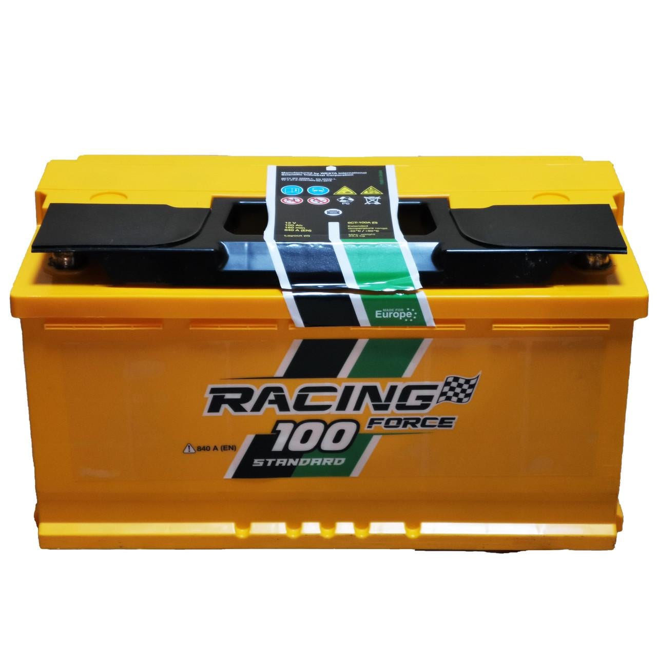 Акумулятор автомобільний 6CT-100 Forse EN840 100Ah-12V + праворуч 353х175х190 мм
