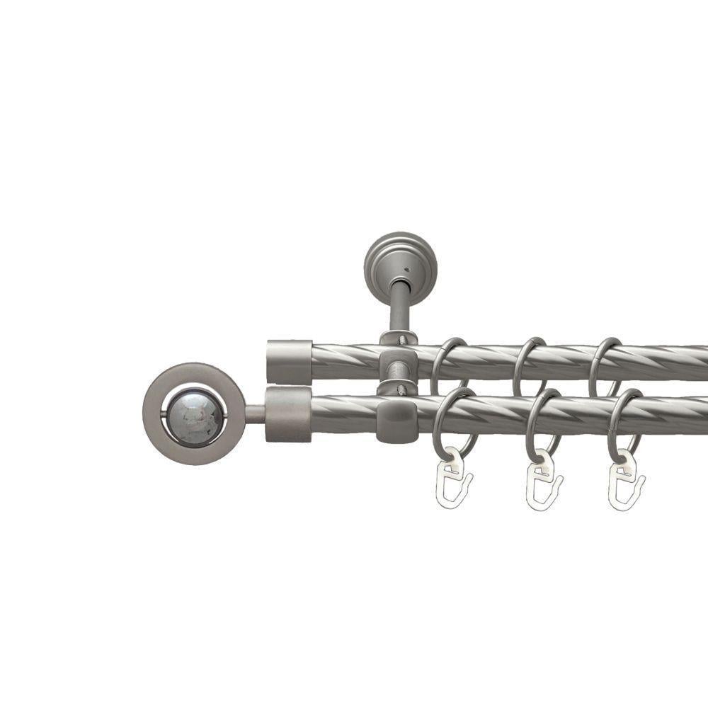 Карниз Orvit Пополо двухрядный скрученный 240 см Сатин (00-00022895)