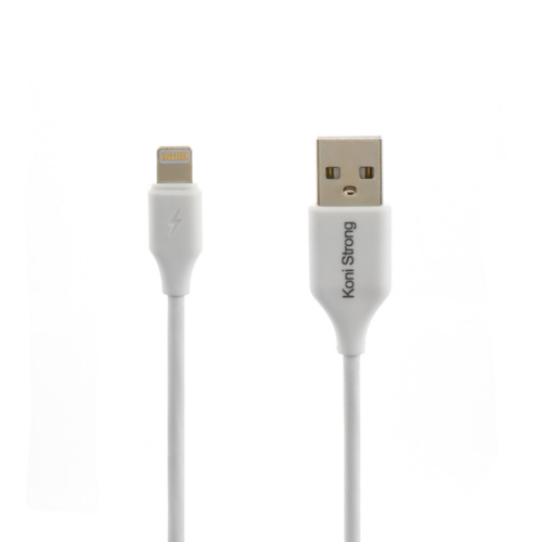 Кабель KONI Strong KS-59i USB-A - Lightning 1 м 3A White (7564146)