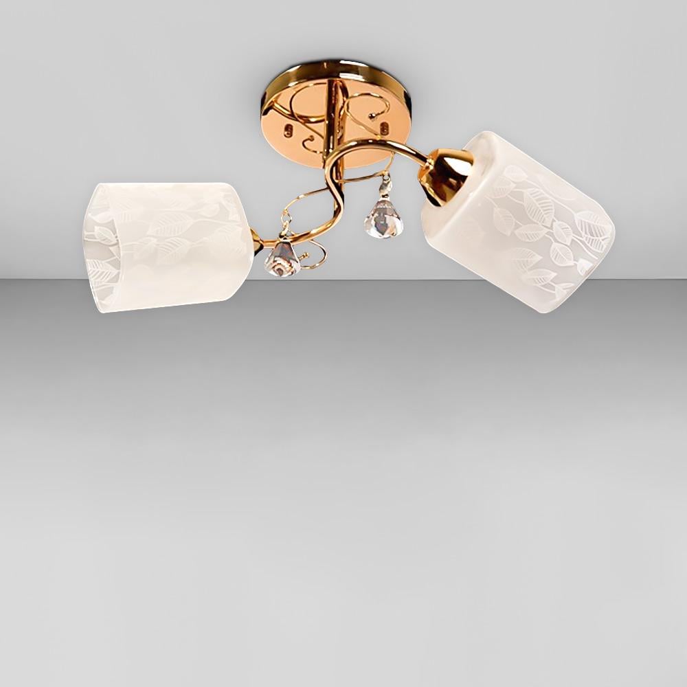 Люстра потолочная Light House SH-19181/2F FG Золотистый/Белый (78218)