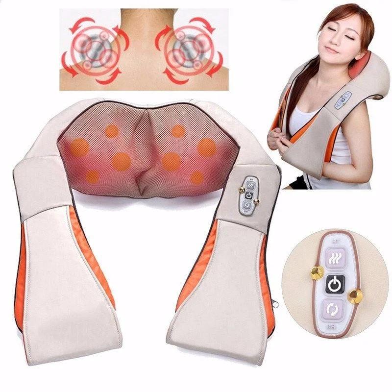 Масажер для шиї і плечей Massager of Neck Kneading 2 12V 24W роликовий з функцією обігріву (1167927529) - фото 4