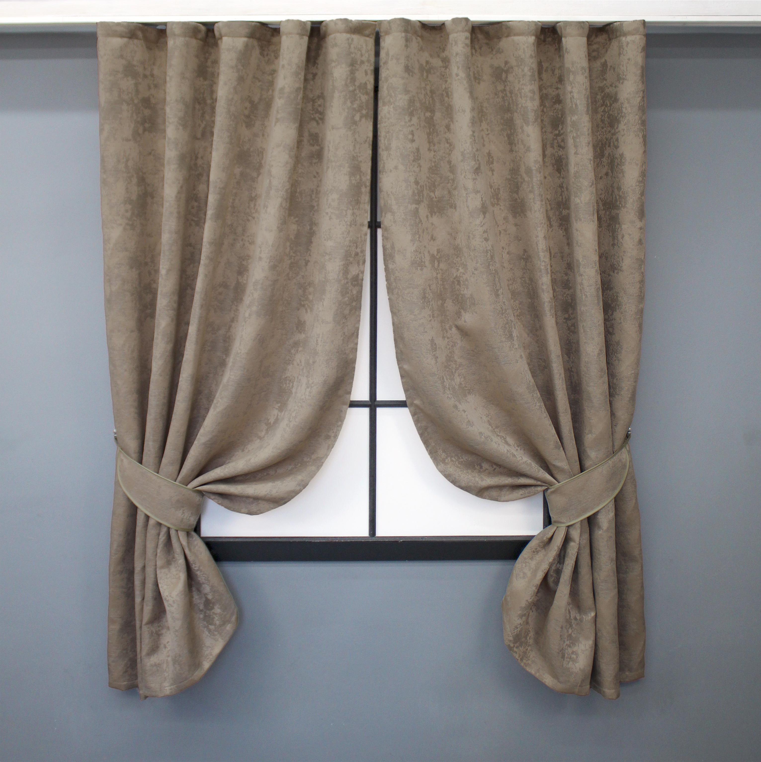 Комплект штор коротких VR-Textil Sultan XO №1680ш жаккард 130х170 см 2 шт. Темно-бежевый (35-0329) Комплект штор коротких VR-Textil Sultan XO №1680ш жаккард 130х170 см 2 шт. Темно-бежевый (35-0329)