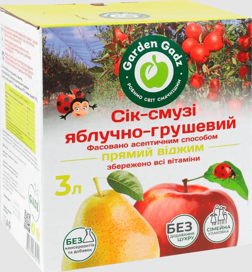 Сік-смузі яблучно-грушевий з м’якоттю Gadz 3 л (2625176994)