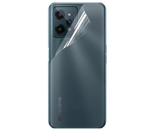 Противоударная гидрогелевая пленка Hydrogel Film для Realme C31 на заднюю панель Transparent