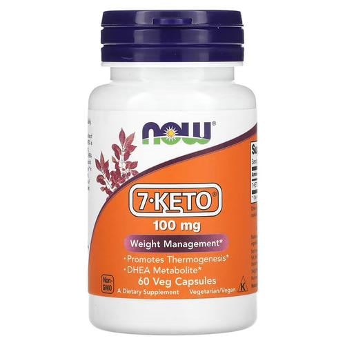 Добавка DHEA NOW 7-KETO 100 мг 60 Veg Capsules (NOW-3013)