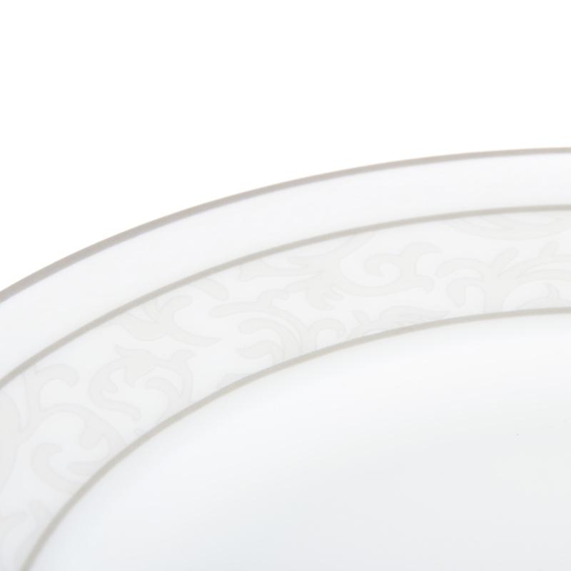Тарілка кругла Lora NP107 кістяна порцеляна Білий (73-060) - фото 3 Тарілка кругла Lora NP107 кістяна порцеляна Білий (73-060) - фото 3