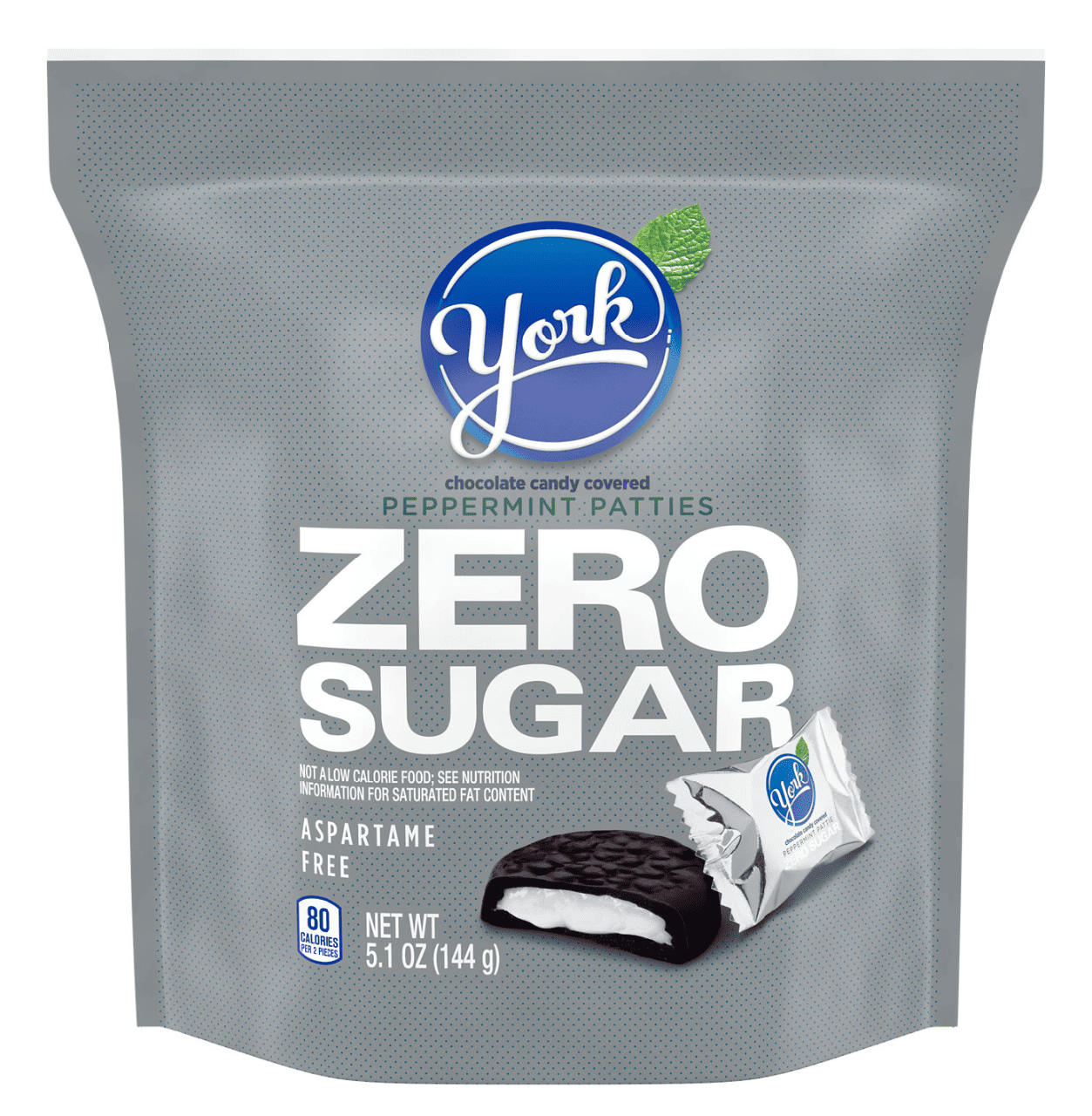Конфеты шоколадные York Chocolate Peppermint Patties Zero Sugar 144 г (2902860827)