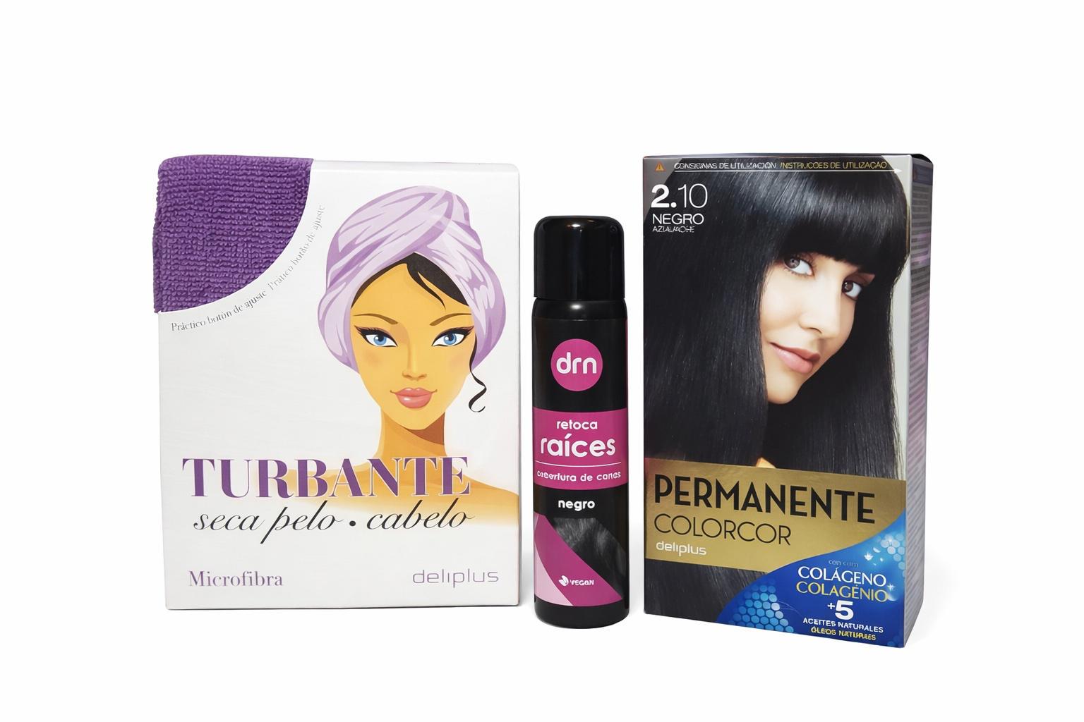 Подарочный набор ухода для волос тюрбан/тонировочный спрей/краска для волос