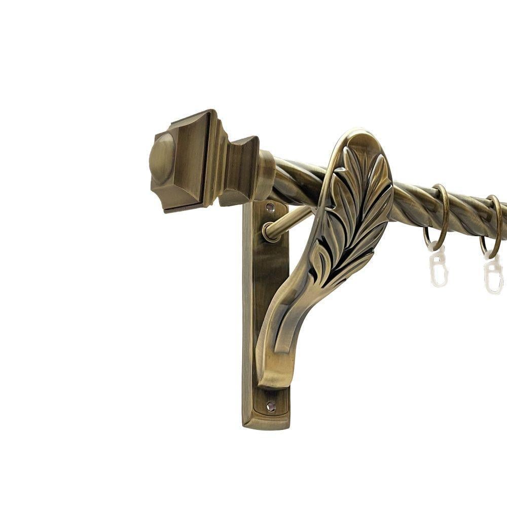 Карниз металлический Orvit Борджеза ретро антик крученный однорядный 25 мм 200 см (000-7905)