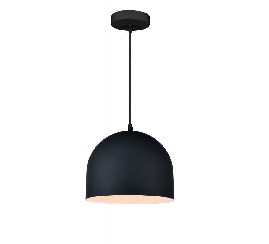 Світильник стельовий одинарний GTV KATILU E27 IP20 Ø 25 см Чорний (27551795)