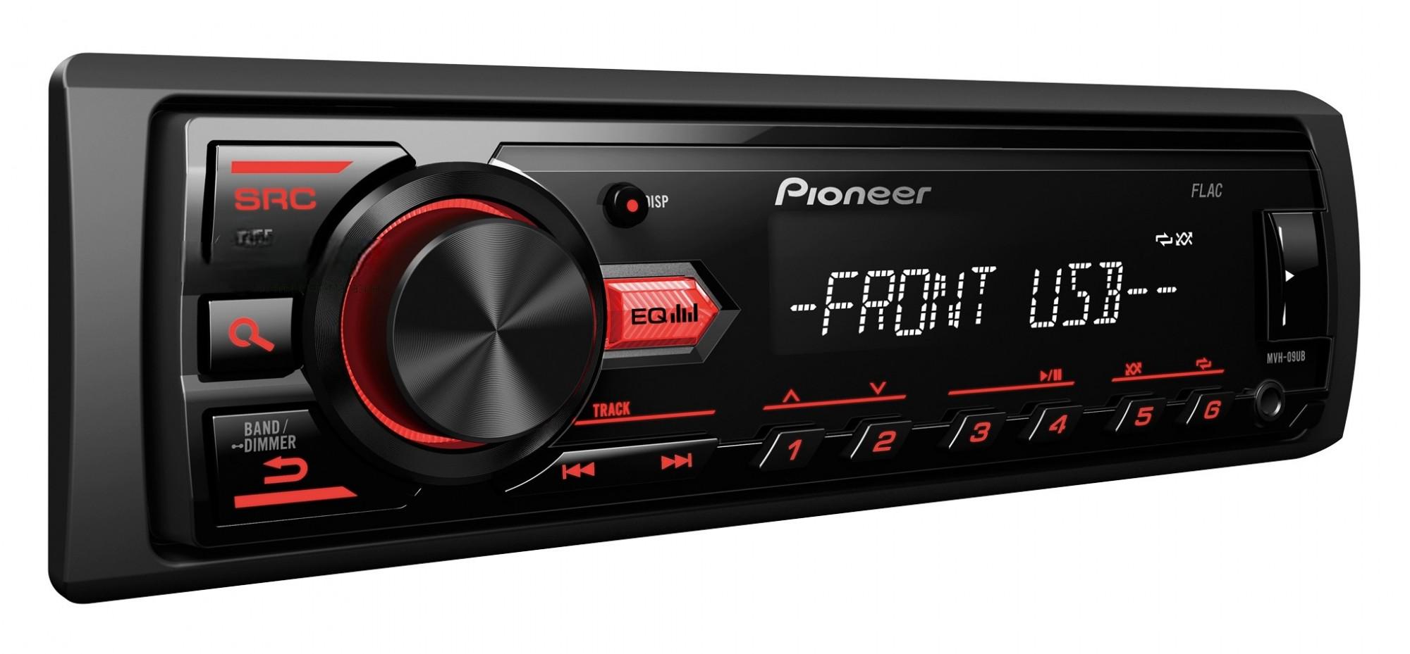 Автомагнитола PIONEER MVH-09UB 1DIN (PMVH09UB)
