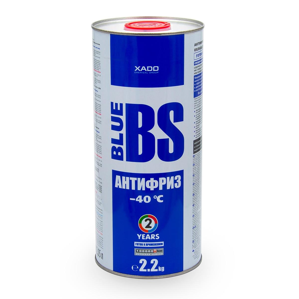 Антифриз для двигателя XADO Antifreeze Blue BS G11 -40⁰С 2,2 кг