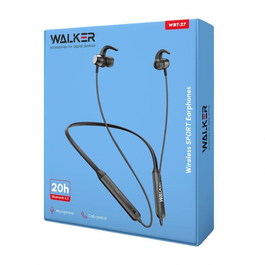 Наушники Bluetooth Walker Черный (WBT-27) - фото 6
