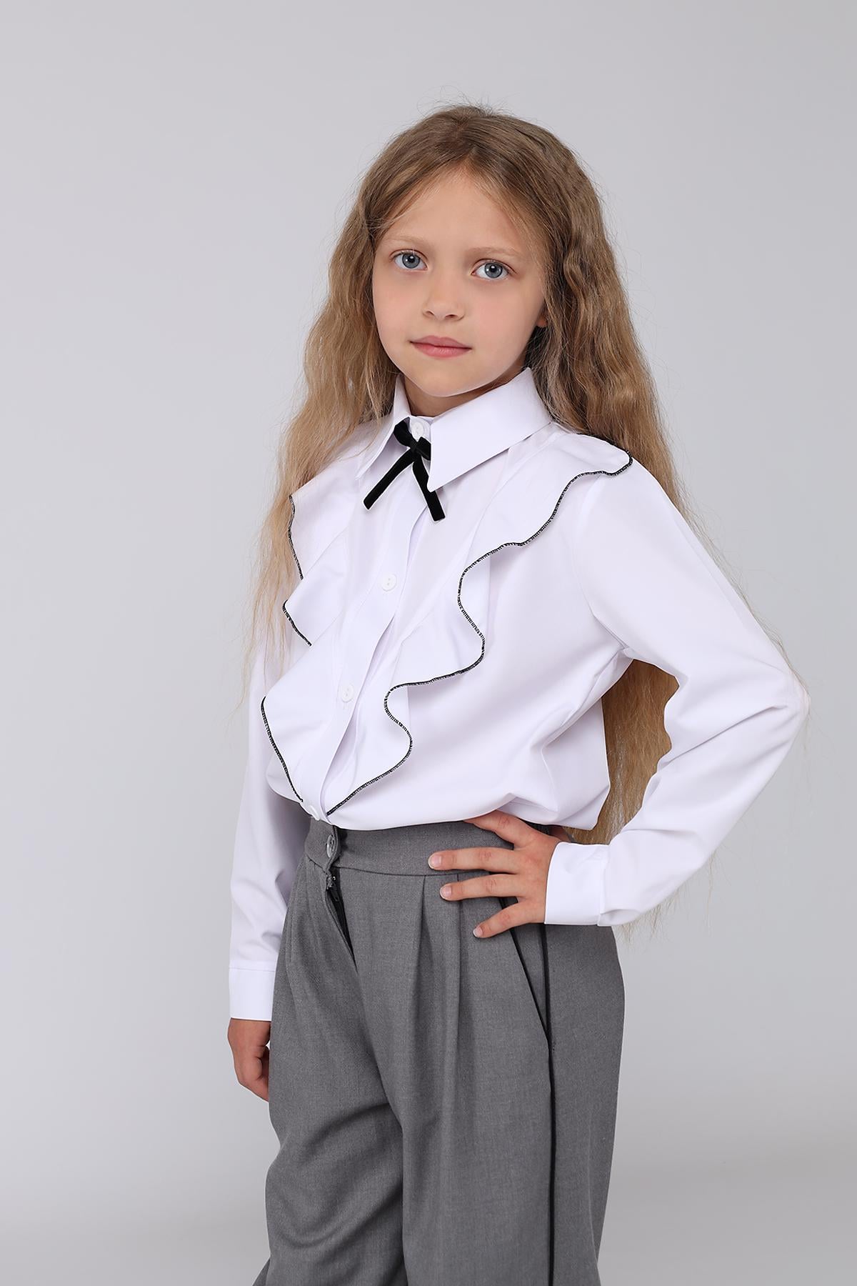 Рубашка с длинным рукавом для девочки Yuki ЦБ-00278745 122 см Белый (35964503) Рубашка с длинным рукавом для девочки Yuki ЦБ-00278745 122 см Белый (35964503)